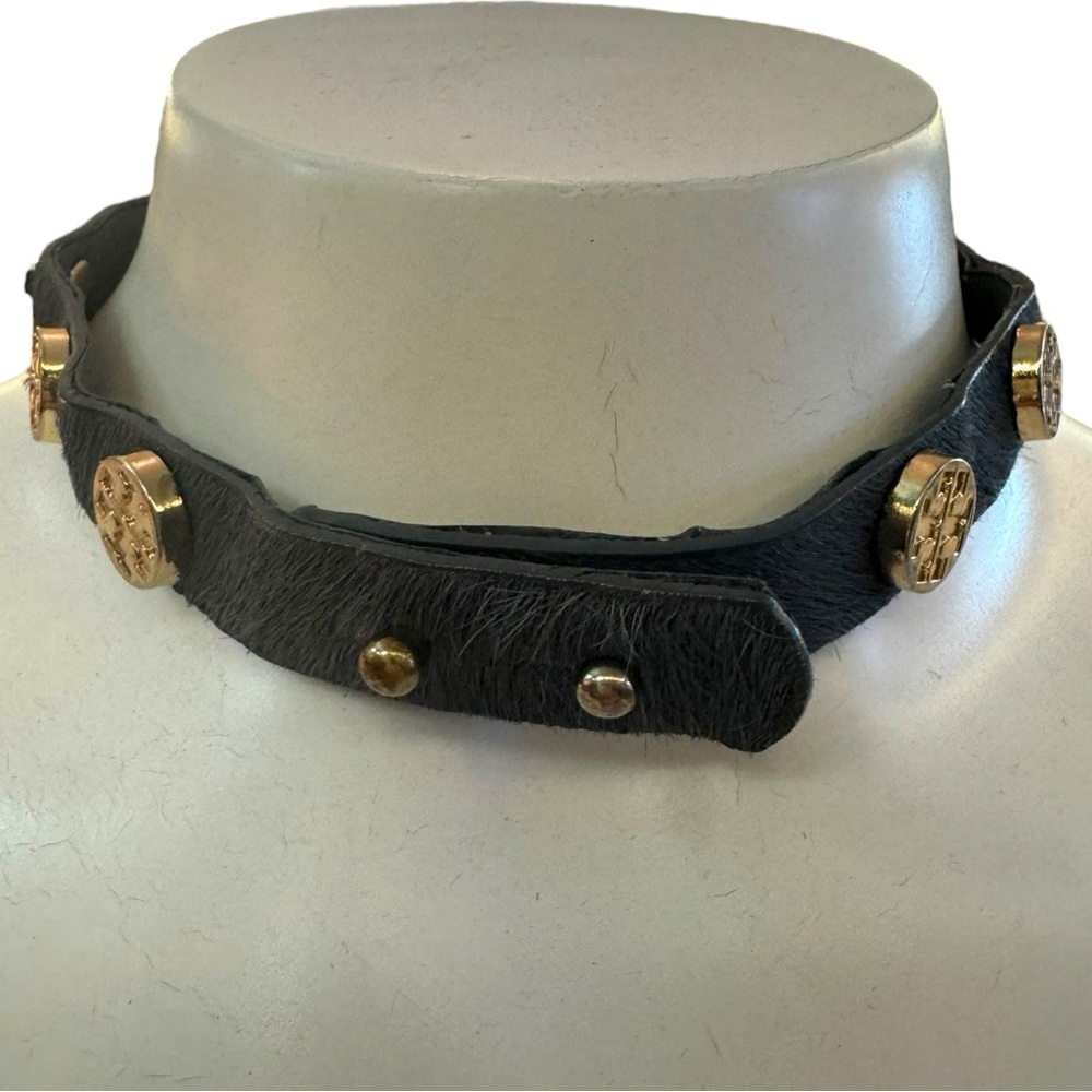 Tory Burch Calf Hair Choker Necklace or Double Wrap Bracelet - Picture 4 of 4
